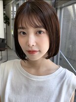 メゾンアクア 表参道(Maison ACQUA) 切りっぱなしボブナチュラルボブミディアム前髪縮毛矯正表参道