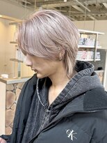 ファンド 千葉(fand) ホワイトベージュ/メンズウルフ/ブリーチ/センターパート/千葉駅