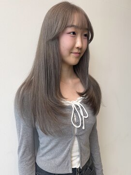 ロックス バイ マグ 松本(rocks BY MAG) ブリーチ×透明感ミルクティーグレージュ◎20代30代小顔レイヤー