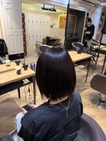 リゴ ヘアー(RIGO hair)&nbsp;艶感ストレートボブ×ブラウンカラー