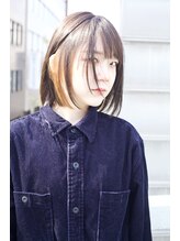 コーン ヘアデザイン(cone hair design) 【インナーブリーチ】切りっぱなしボブ