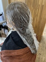 【髪質改善】自然放置→乳化お流しで浸透性up♪♪