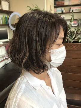 スープレックス ヘアーデザイン(SOUPREX HAIR DESIGN) 大人の嗜みスイングボブ！デジタルパーマで！水素トリートメント