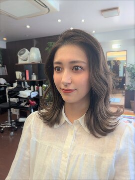 パルフェ ヘアー バイ オーク 九大学研都市(parfait hair byOAK) エギョモリ/かきあげミディ