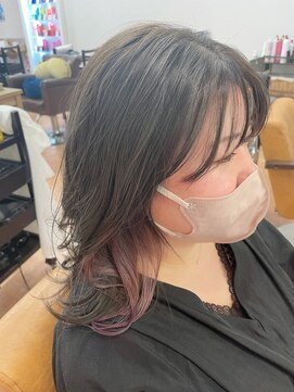 レディエント 甲子園口店(radiant) グレージュ　インナーカラー