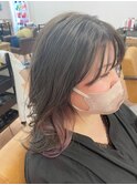 グレージュ インナーカラー