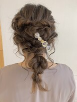 リリィ ヘアデザイン(LiLy hair design) リリィヘアデザイン　花冠風編みおろしアレンジ