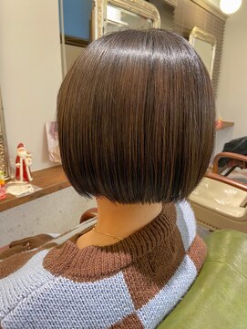 ムーン(moon) #ロングヘア #グレージュカラー #ボブウルフ#ココアベージュ