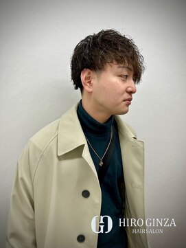 ヒロギンザ 五反田店(HIRO GINZA) ツイスパ　2ブロック　五反田　理容室