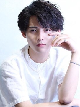 コンフィデンス メンズヘアー(confidence MEN'S HAIR) ハーフアップマッシュ スパイラルパーマ MEN'S HAIR