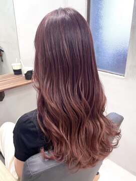 レニア オオサカ(ReniA osaka) ピンクブラウンカラーにしてシールエクステ70枚