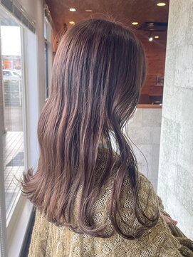 ミルヘアデザイン(mil hair design) ミルクティーベージュダブルカラーインナーカラーケアブリーチ
