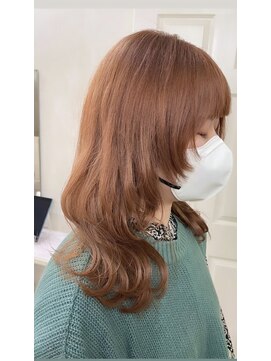 イル(iLu.) ウルフカット/オレンジベージュ/ロングレイヤー