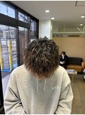 メンズウルフ/ツイストスパイラルパーマ