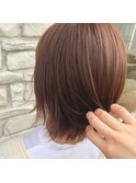 甘すぎない!やわらか透明感ピンクブラウン