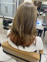 アジールヘア 東上野店(agir hair)&nbsp;30代20代ダブルカラーミルクティエンドカラー透け感