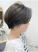 ショートヘア/ボブ/可愛い丸み/簡単スタイリング/20代30代