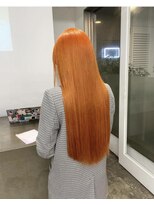レコ 渋谷(LECO)&nbsp;キャロットオレンジハイトーンロング