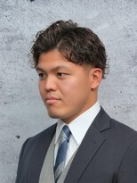 ロバーツヘアー 日野店&nbsp;ビジネスツーブロック七三アップバンク