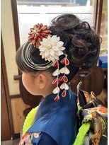 美容室 ラ ポチム&nbsp;七五三 アップ　着付け