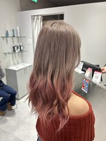 プライズ 成増店(prize)&nbsp;ミルクティーベージュ×ペールピンクグラデーション 成増