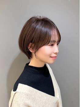 アース コアフュールボーテ 熊谷店(EARTH coiffure beaute)の写真/熊谷★骨格を見極めてフォルムを作るから、オシャレショートが叶う♪カラーを活かすカットが大人気