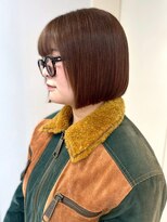 ロイオブジゼル(roi of GiseL)&nbsp;ショート　丸みボブ　切りっぱなし　暖色カラー　10代20代