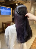 紫/インナーカラー