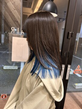 テーラヘアー 鎌取店(TELA HAIR) インナーカラー×ブルー