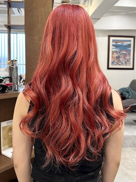 ラック 表参道(LUCK) レッド/チェリーレッド/レイヤーカット/表参道/原宿/20代/30