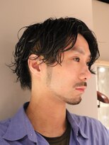 ライールザバーバー 梅田 堂島店(Lair the barber)&nbsp;ゆるめパーマ/メンズ/センターパート
