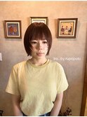 顔周りレイヤーの小顔ショート