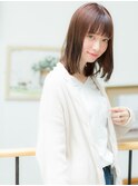 +vivace愛宕+ラウンドバング×バーガンディ×艶ストレートb