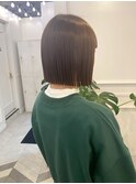 ミニボブ　ベージュカラー
