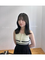 ビューバイネオリーブ 用賀店(Beau'r by neolive)&nbsp;黒髪ボブルフネビージュ小顔ワンレン《用賀》
