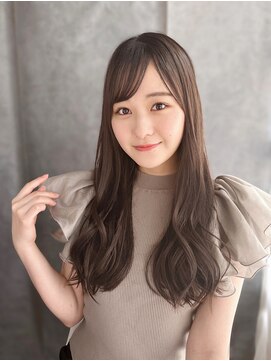 《30代～大人透明感》白髪ぼかしハイライト＋艶カラー