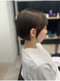 オリーブベージュ/赤み消し/ミニボブ