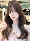 レイヤー_ミルクティーブラウン大人ガーリー似合わせカット