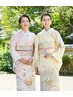 電話予約限定 髪セット+訪問着・小紋・留袖￥12500※レンタル一式￥11000