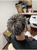 サーフカール/スパイキーショート/ブルーブラック/眉毛/錦糸町駅