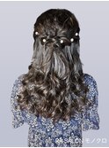 【お呼ばれヘアメ】ハーフアップ