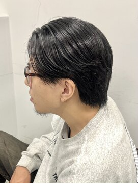 ヘアー アイス 御器所本店(HAIR ICI) 清潔感☆刈り上げないスッキリ毛流れカット センターパート