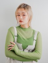 ヘアアンドメイク ニューヨーク ニューヨーク 長岡天神店(Hair&Make NYNY) 抜きっぱなし風ブロンドカラー/ウルフボブ/ミニウルフ/韓国