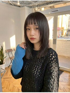 テーラヘアー 千葉みなと店(TELA HAIR) ぱつっとミディアム