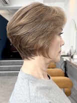 ファチュール(fAture.)&nbsp;50代60代くびれショートボブ◆ラベンダーグレージュ西宮北口夙川
