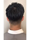 フェードカット ワイルドアップバング セミウエット