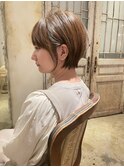 大人綺麗な小顔襟足スッキリショートボブ 30代40代50代