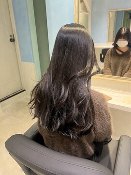 アソビセカンド 原宿(ASOBI 2nd) オリーブグレージュ　20代/30代/ブリーチなし