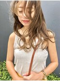 パールベージュ×上質柔らかlong☆ベージュパーマ