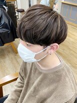 ネオリーブ クーロ メゾン 横浜(Neolive curro Maison)&nbsp;筋感メンズハイライト×ツーブロ韓国マッシュ《ダークアッシュ》